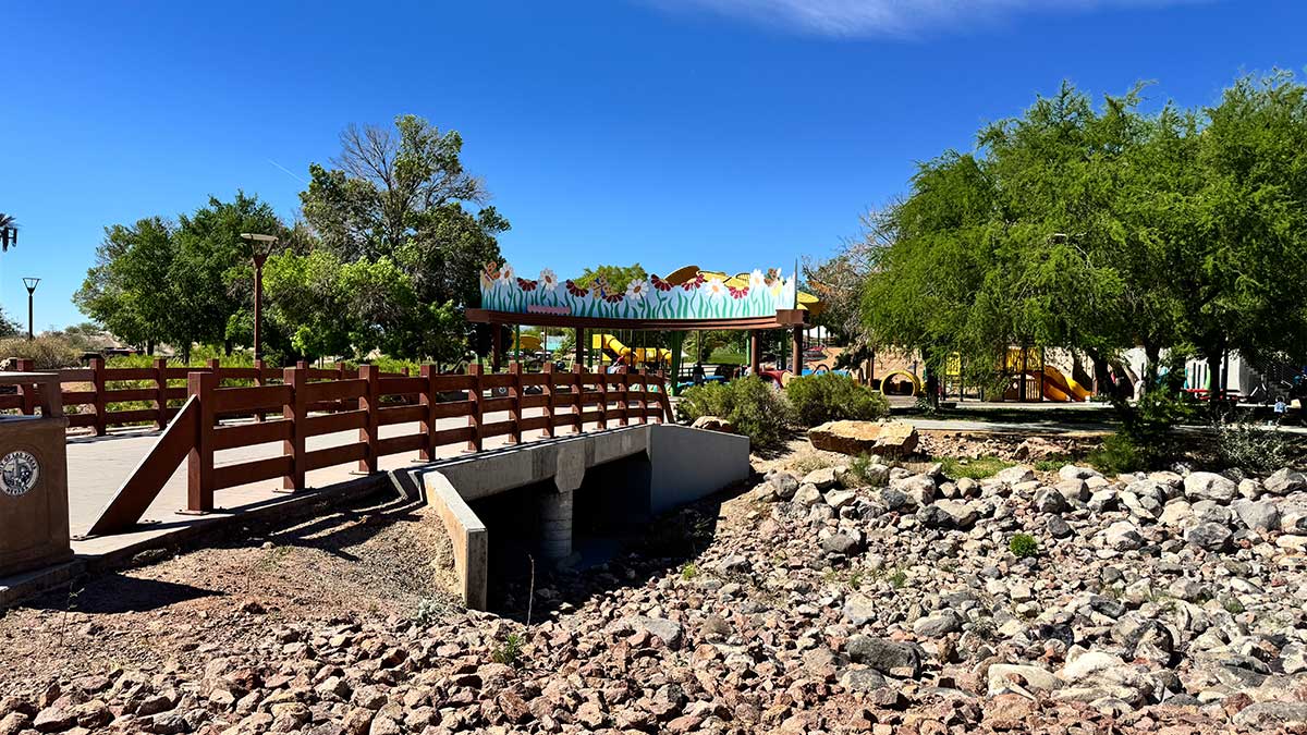Entrance Centennial Hills Park Playground in Las Vegas