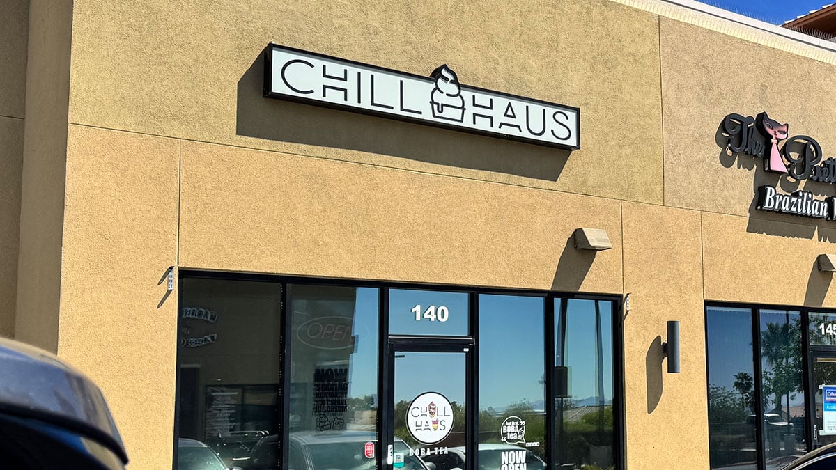 exterior view of Chill Haus in Centennial Hills Las Vegas