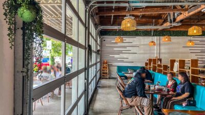 Mi Barrio Kitchen Cocktails Sign