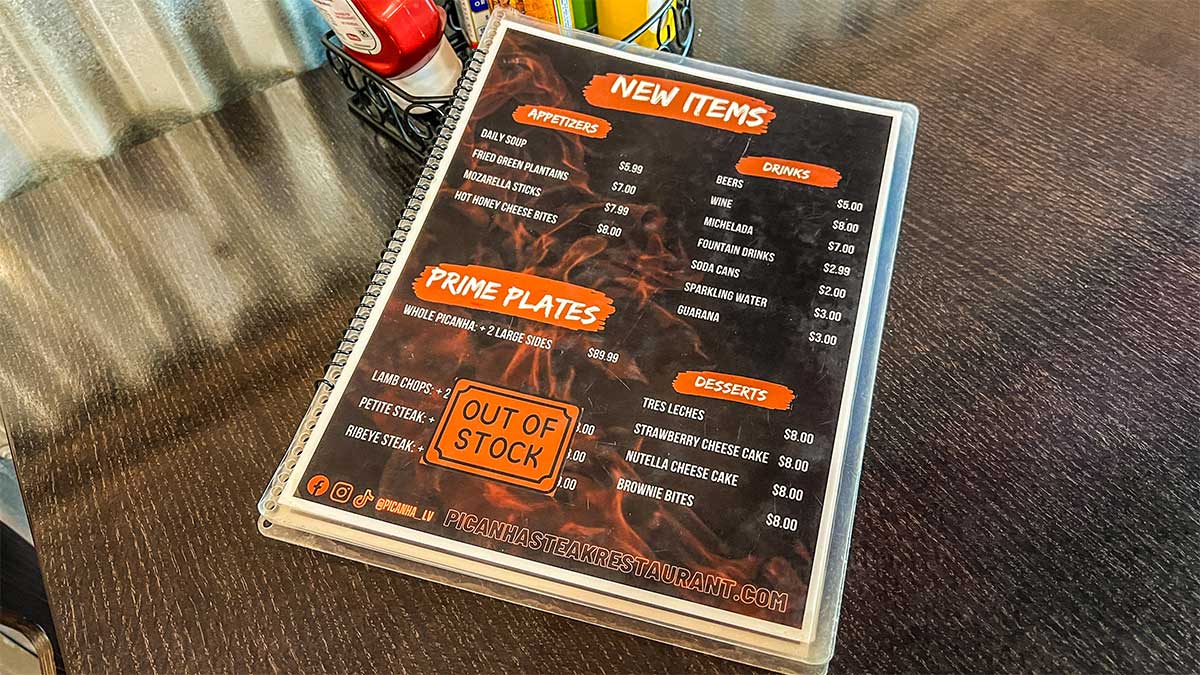 New Items Menu Picanha Steak Restaurant