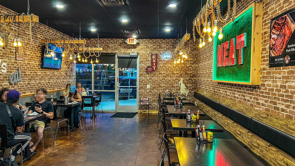 Picanha Steak Restaurant Seating Area
