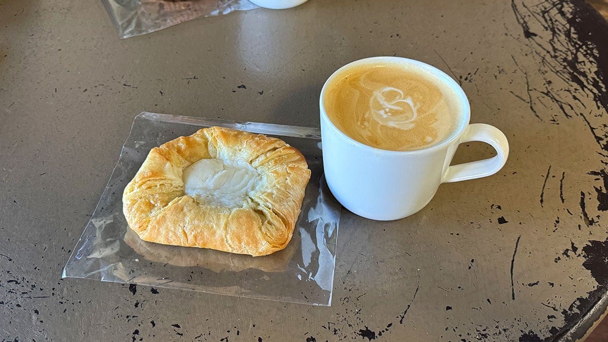 a smooth vanilla latte served at Desert Wind Coffee Roasters