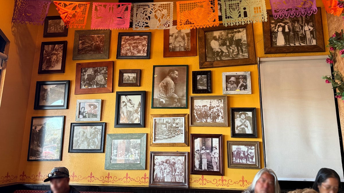 colorful authentic Mexican decor inside Casa Don Juan restaurant