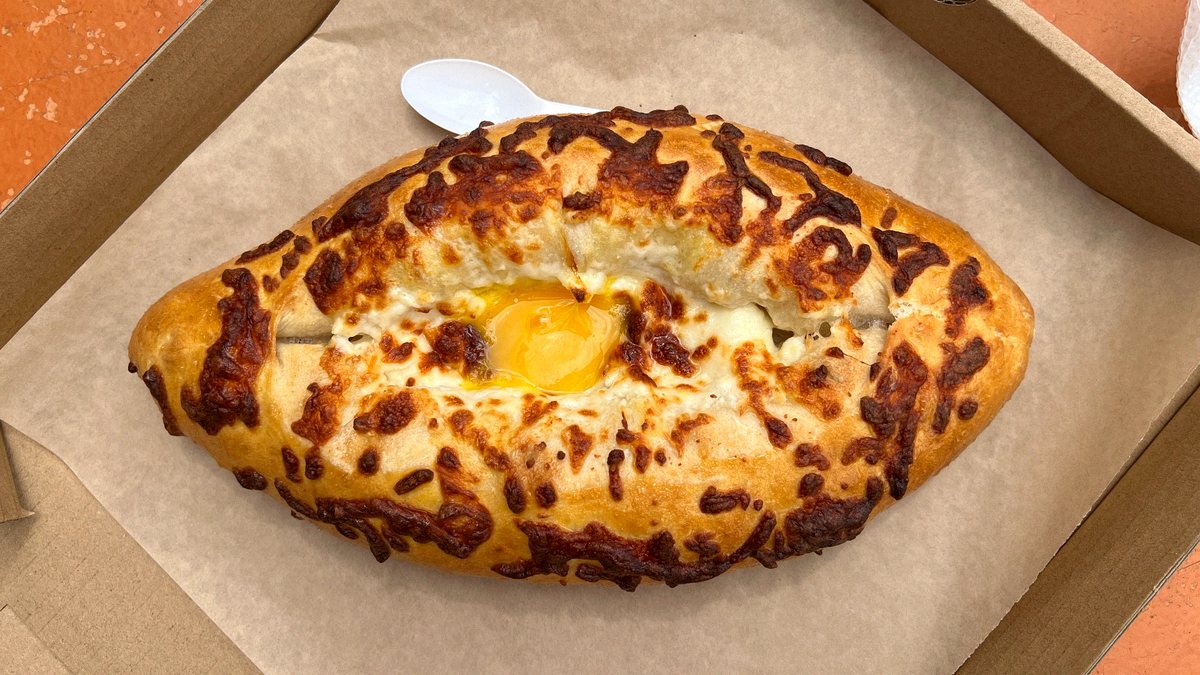 Arevik Bakery Adjaruli Khachapuri Egg Cheese Bread