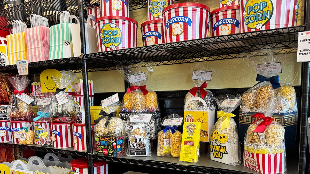 specialty gift items and popcorn-themed presents available at Popcorn Girl