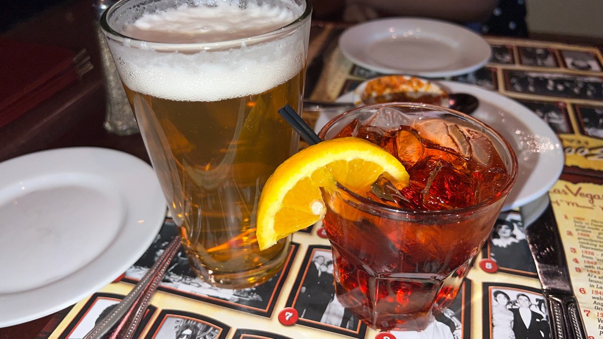 Bootlegger Italian Bistro Negroni and Lagunitas IPA