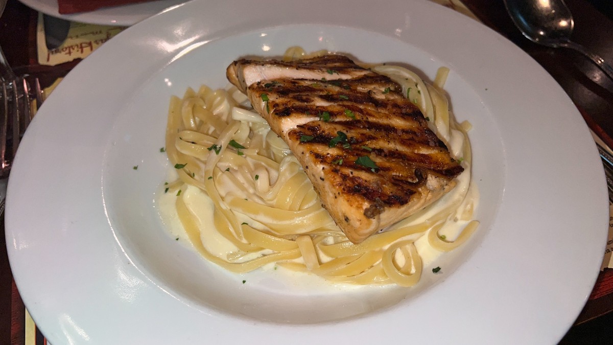 Bootlegger Italian Bistro Salmon Fettuccine Alfredo