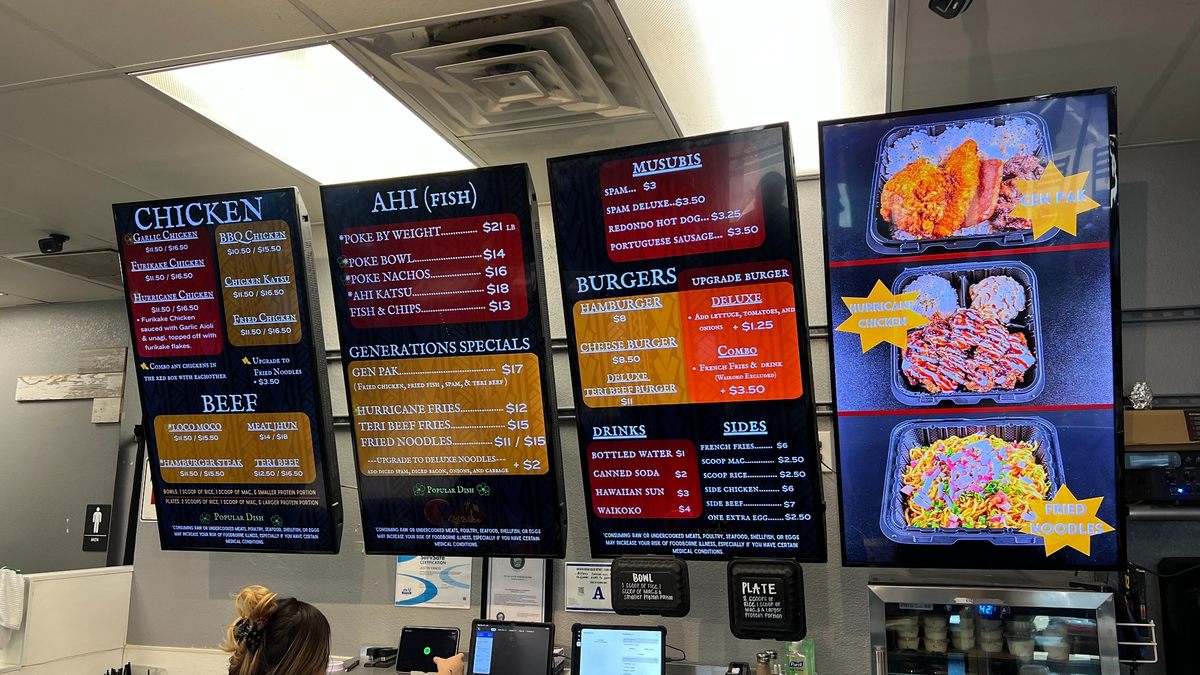 Generations Kitchen Menu Boards