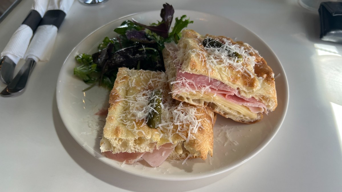 Torino Cafe Cotto Formaggio Panini Side Salad