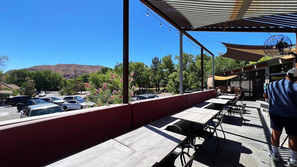 Cottonwood Station Patio View