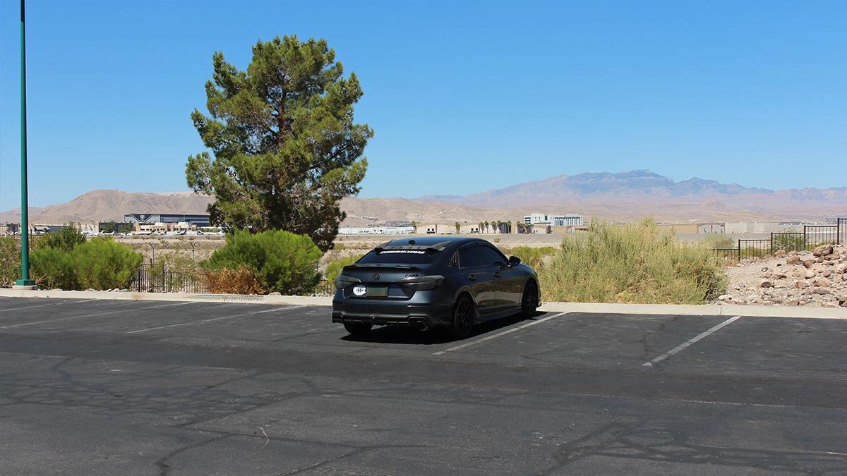 Parked Car at Vivaldi Park Overlooking Airport