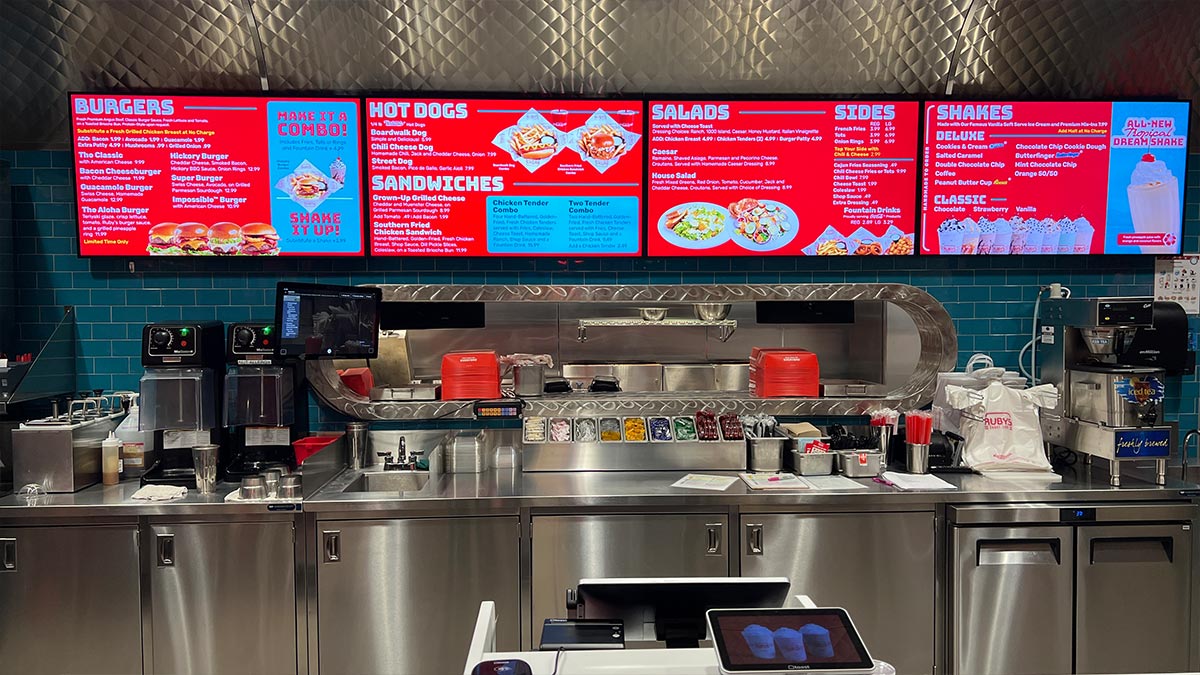 Ruby's Shake Shop Menu