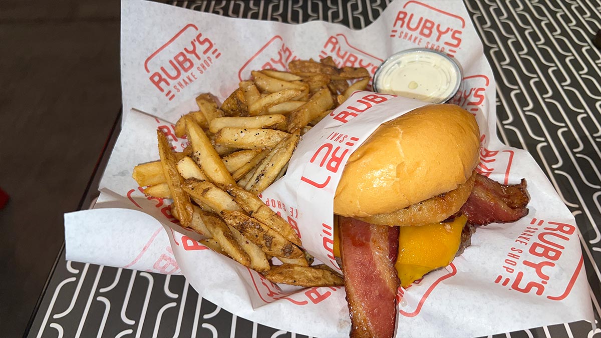 Ruby's Smoky Hickory Burger Combo