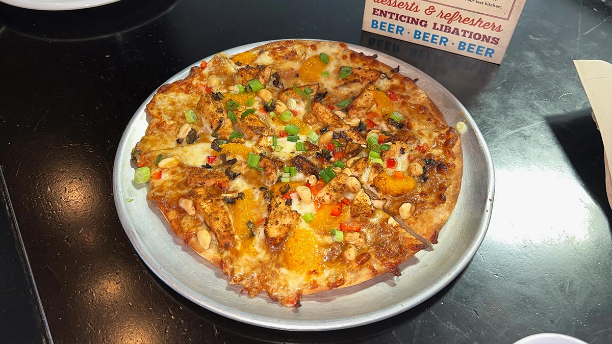 Thai Pie at MacKenzie River Pizza