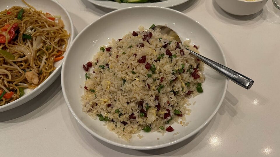X.O. Lap Chuang fried rice with Chinese sausage at Jade Asian Kitchen & Noodles