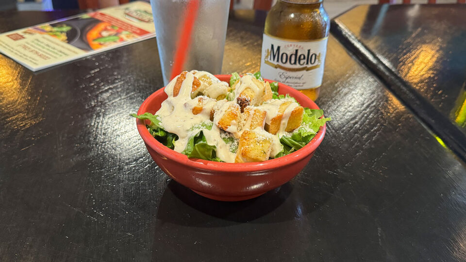 fresh Caesar salad served at Marsigliano’s Pizzeria & More in Las Vegas