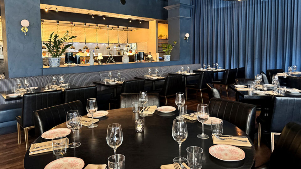 View of the kitchen inside Al Solito Posto Italian restaurant in Tivoli Village
