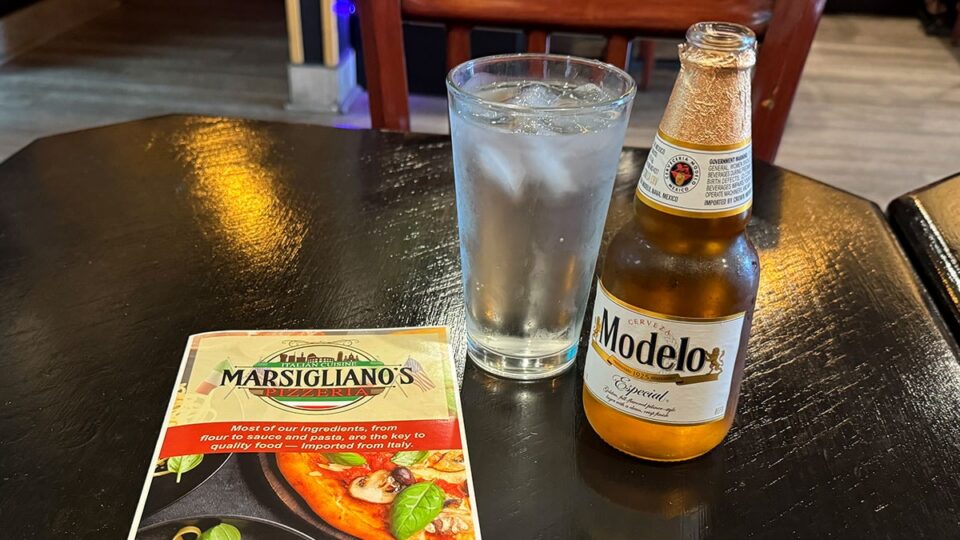 menu at Marsigliano’s Pizzeria & More featuring pizza, pasta, stromboli, sandwiches, and Italian favorites