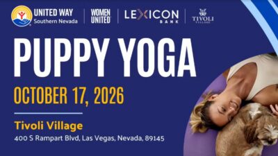 Puppy Yoga at Tivoli Village