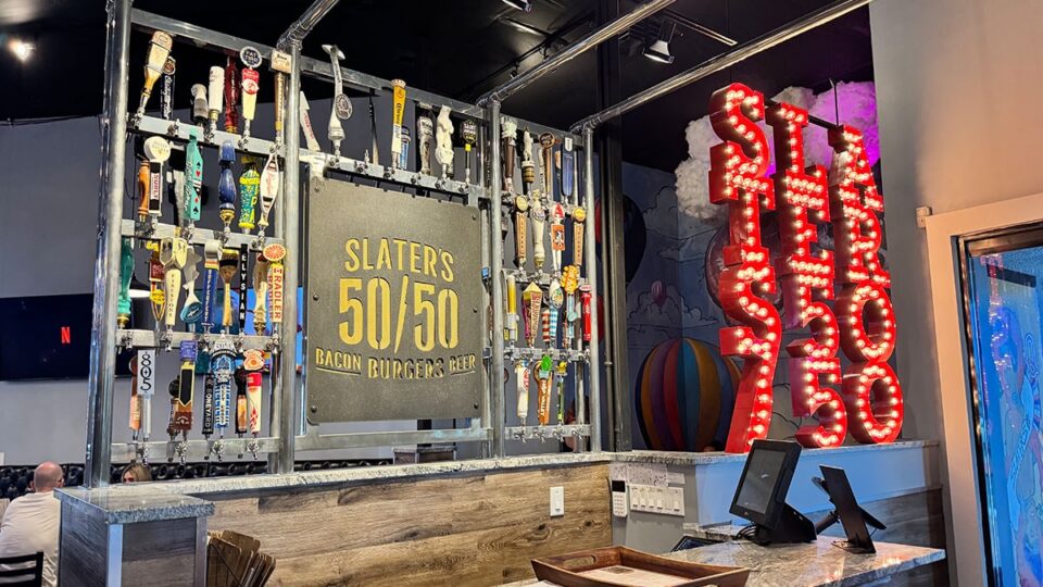 entrance to Slater’s 50/50 Lake Mead location in Las Vegas