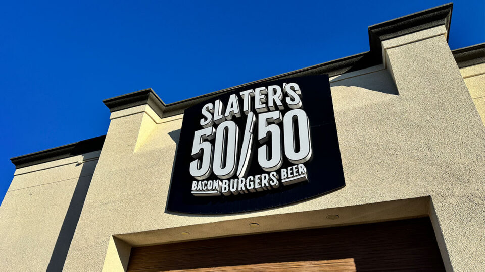 exterior of Slater’s 50/50 Lake Mead location in Las Vegas